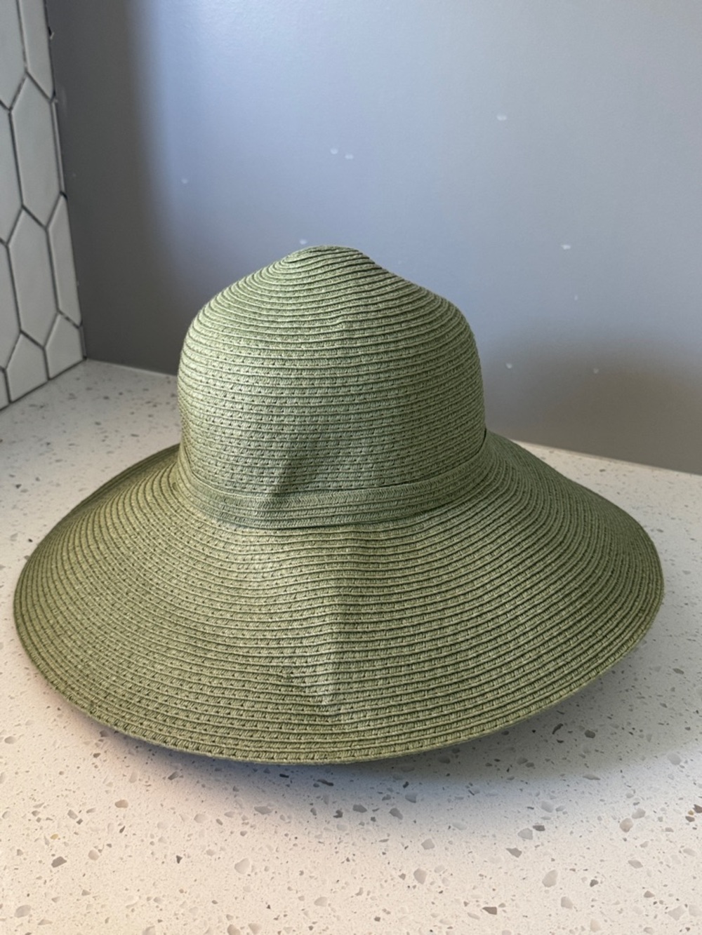 Nordstrom Olive Green Wide-Brim Knotted Sun Hat - Picture 5 of 5